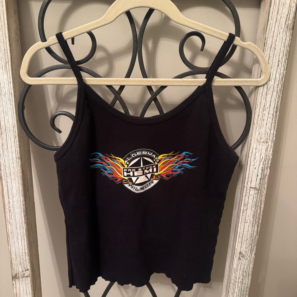 Vintage HEMI Pro Stock Alderman Wilson Tank Top Made in‎ USA Size L